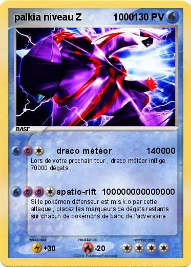Pokemon palkia niveau Z            1000