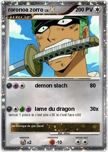 Pokemon roronoa zorro