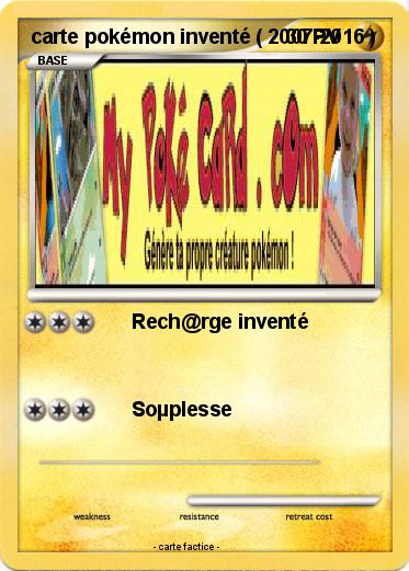 Pokemon carte pokémon inventé ( 2007-2016 )