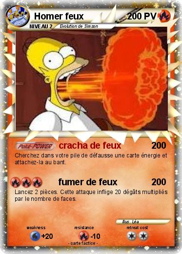 Pokemon Homer feux