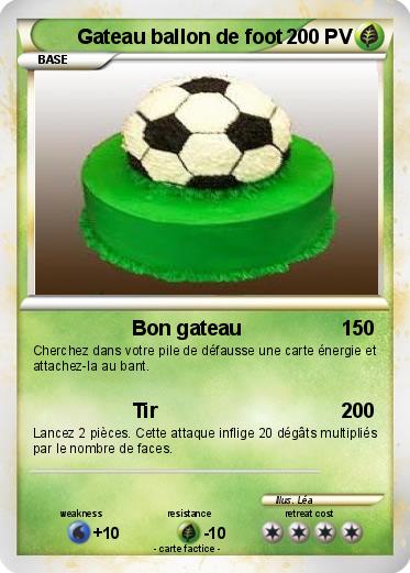 Pokemon Gateau ballon de foot
