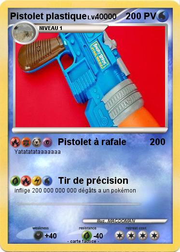 Pokemon Pistolet plastique