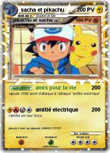 Pokemon sacha et pikachu
