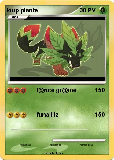 Pokemon loup plante
