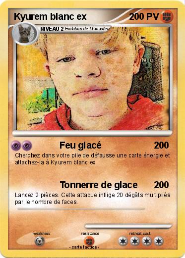 Pokemon Kyurem blanc ex