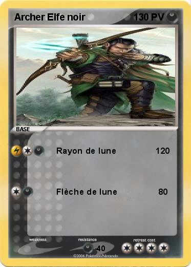 Pokemon Archer Elfe noir