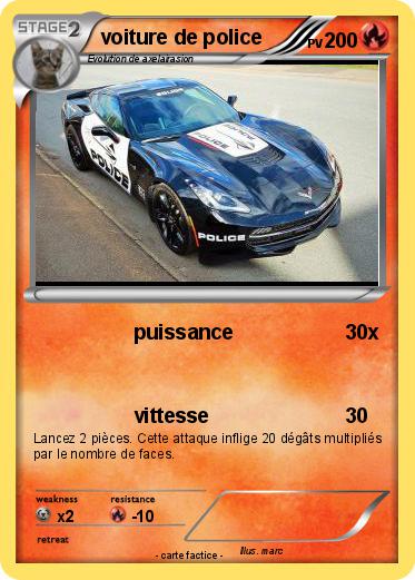 Pokemon voiture de police