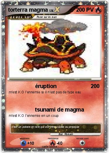 Pokemon torterra magma