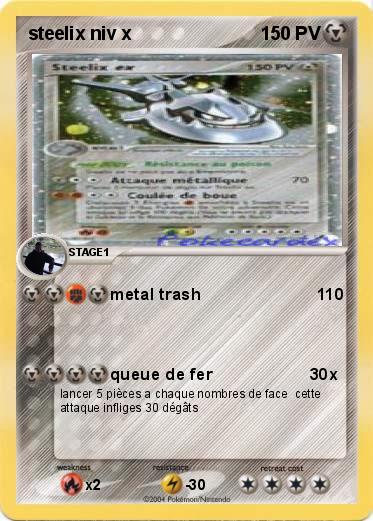 Pokemon steelix niv x 