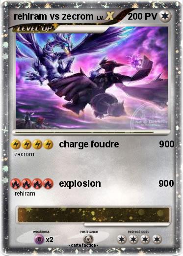 Pokemon rehiram vs zecrom