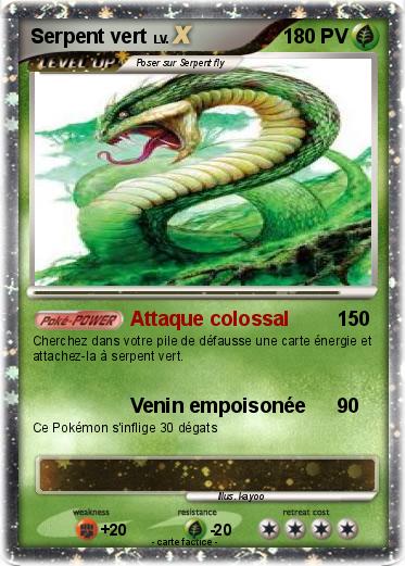 Pokemon Serpent vert