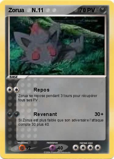 Pokemon Zorua     N.11