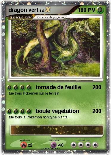 Pokemon dragon vert