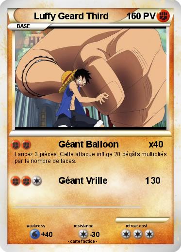 Pokemon Luffy Geard Third