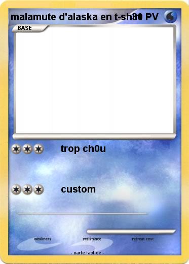 Pokemon malamute d'alaska en t-shirt