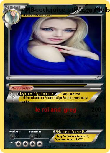 Pokemon Beetlejuice etPêche Melba