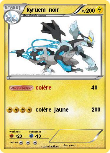 Pokemon kyruem  noir