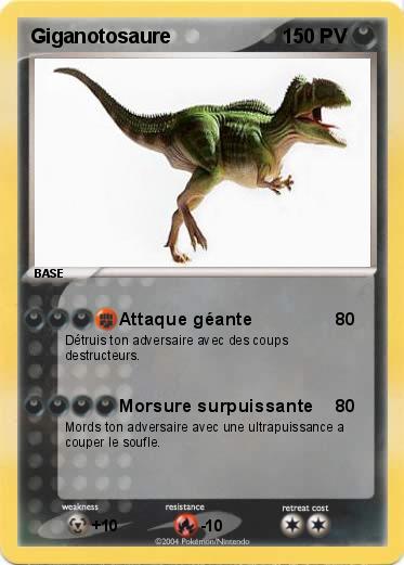 Pokemon Giganotosaure