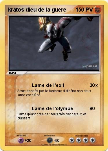 Pokemon kratos dieu de la guere
