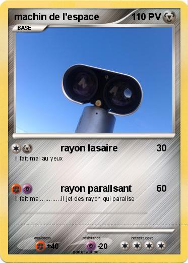 Pokemon machin de l'espace