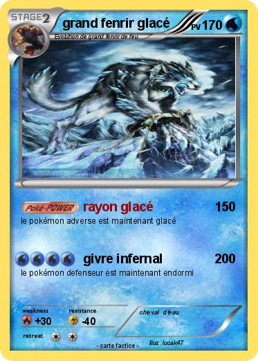 Pokemon grand fenrir glacé