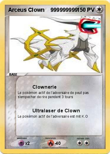 Pokemon Arceus Clown    999999999