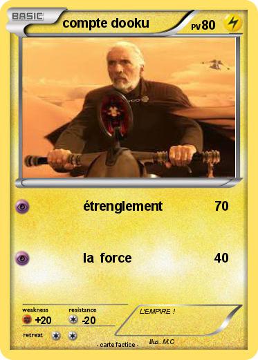 Pokemon compte dooku