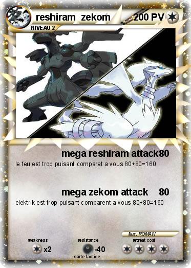 Pokemon reshiram  zekom