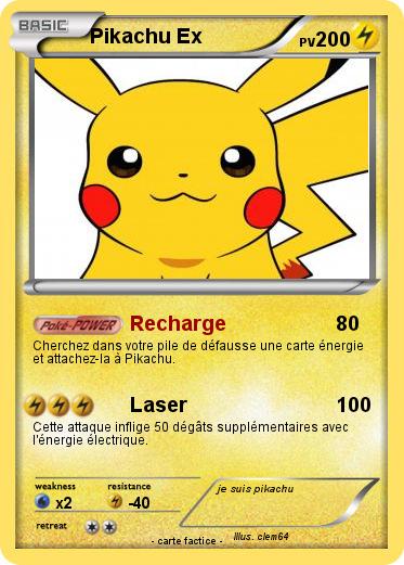 Pokemon Pikachu Ex