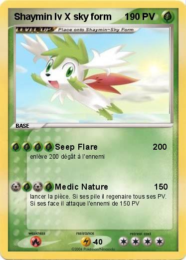 Pokemon Shaymin lv X sky form     1