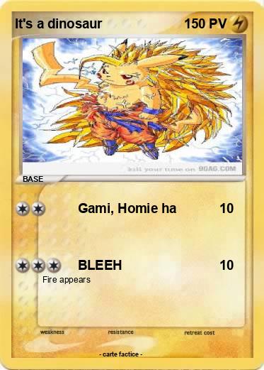 Pokemon It's a dinosaur