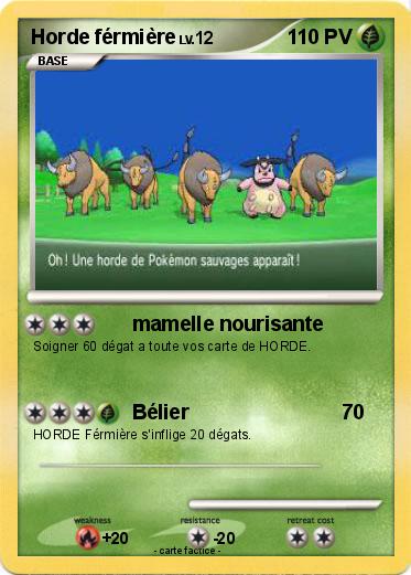 Pokemon Horde férmière