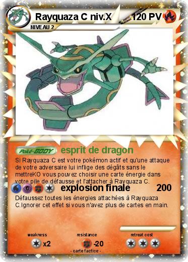 Pokemon Rayquaza C niv.X