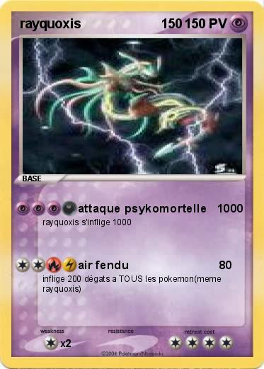 Pokemon rayquoxis                      150 