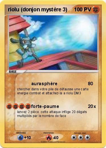 Pokemon riolu (donjon mystère 3)