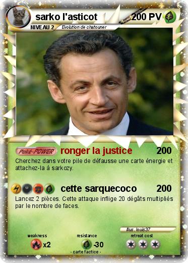 Pokemon sarko l'asticot