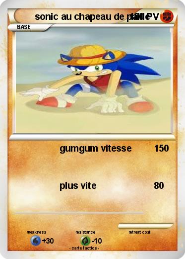 Pokemon sonic au chapeau de paille