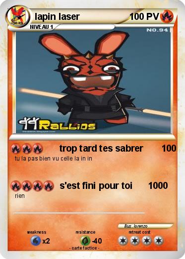 Pokemon lapin laser