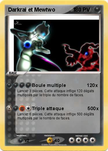Pokemon Darkrai et Mewtwo            1