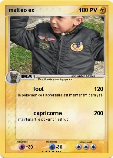 Pokemon matteo ex