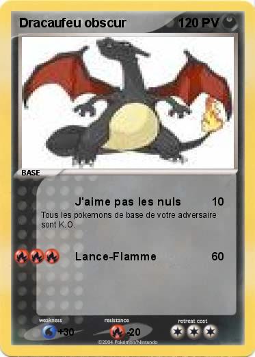 Pokemon Dracaufeu obscur