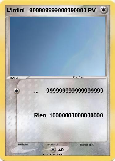 Pokemon L'infini   9999999999999999
