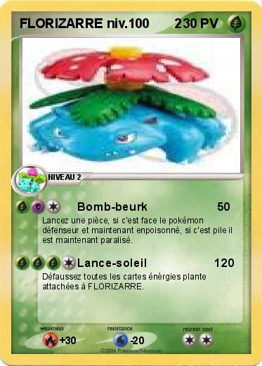 Pokemon FLORIZARRE niv.100       2