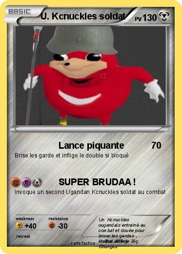Pokemon U. Kcnuckles soldat