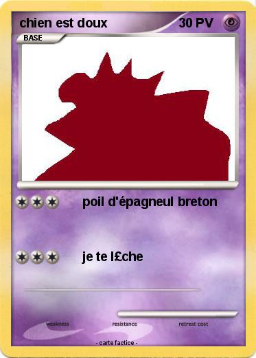 Pokemon chien est doux