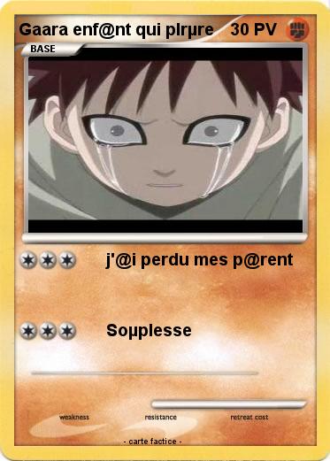 Pokemon Gaara enf@nt qui plrµre