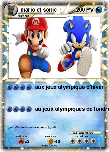 Pokemon mario et sonic
