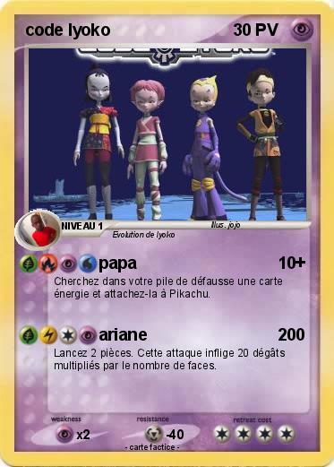 Pokemon code lyoko