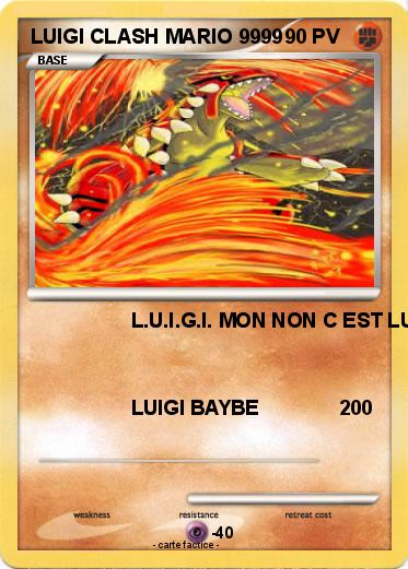 Pokemon LUIGI CLASH MARIO 9999