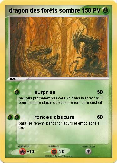 Pokemon dragon des forêts sombre